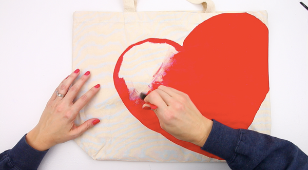 DIY Oversized Heart Tote Bag