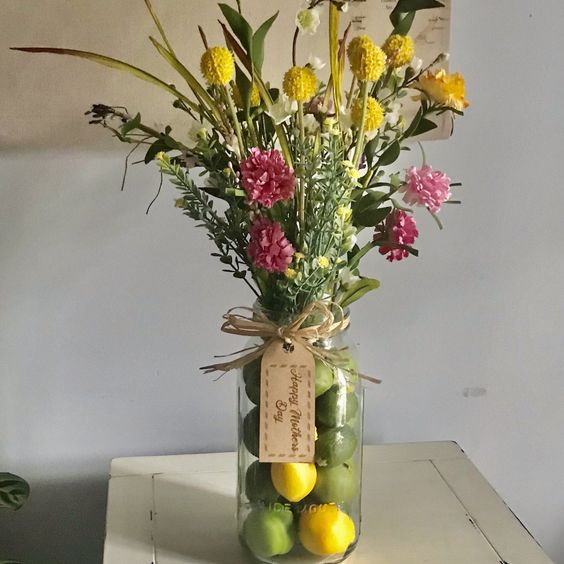 Flowers-Lemons-Vase