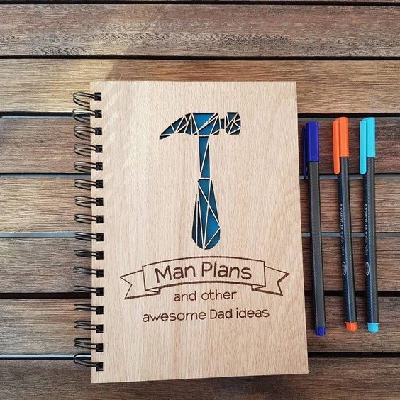 Fathers-Day-Gift-Notebook-Carved-Wood-Cover