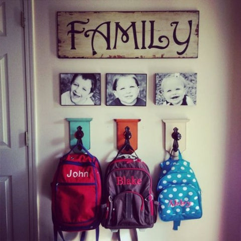 school bag storage units