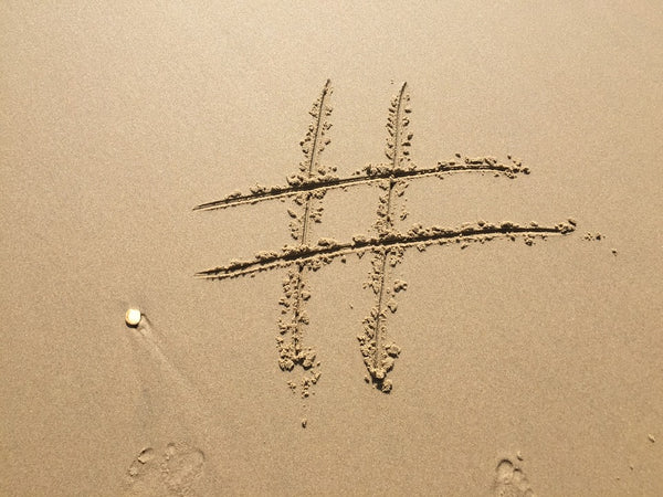 Hashtag-Sand