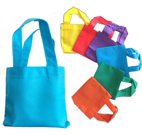 colorful mini tote bags