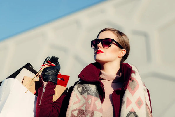 Woman-Shopping-Bags-Sunglasses