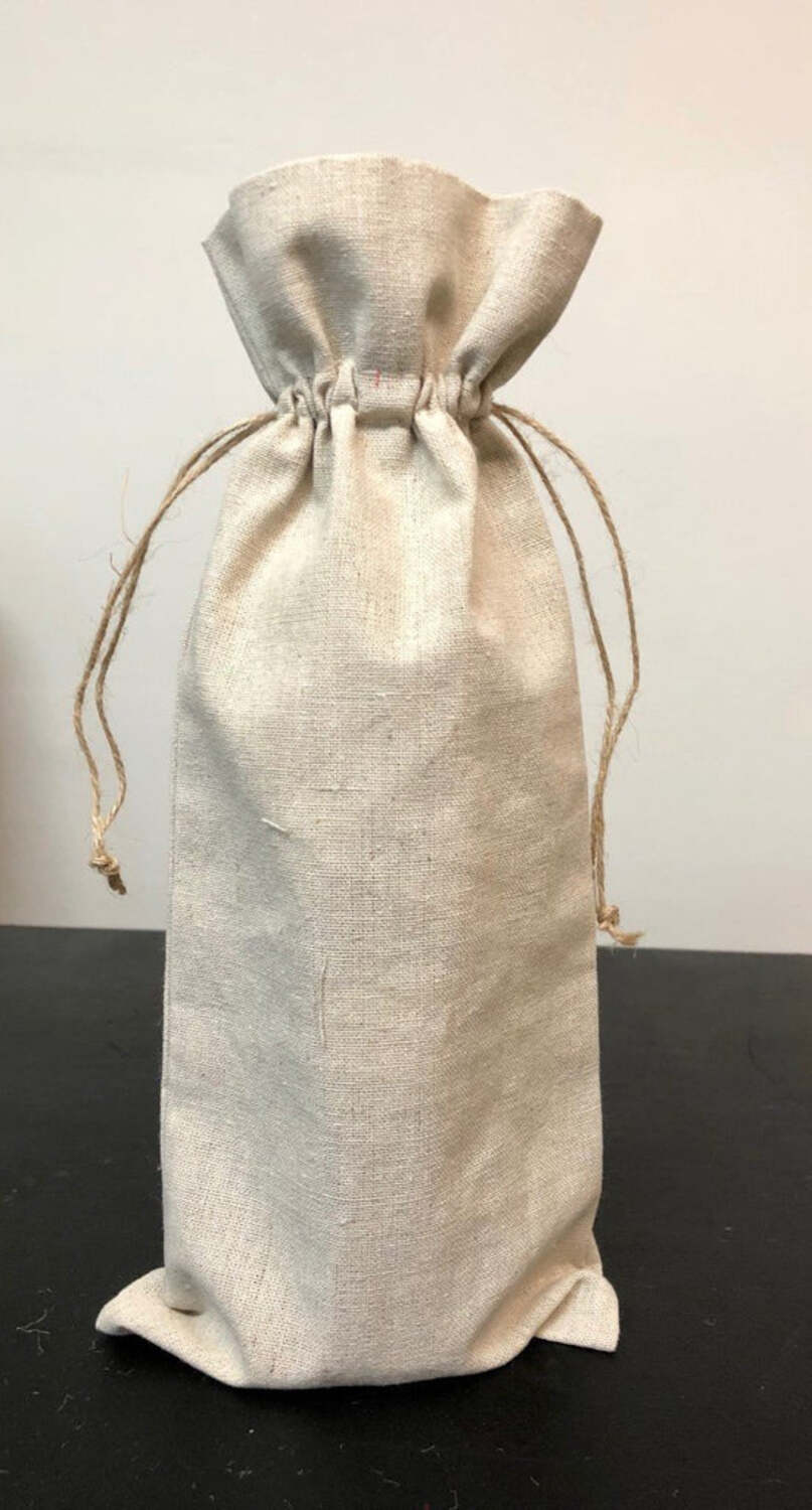 Tote Bag Factory Chic Cotton Wine Bag