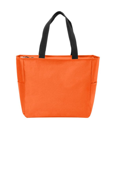 orange tropical tote bag