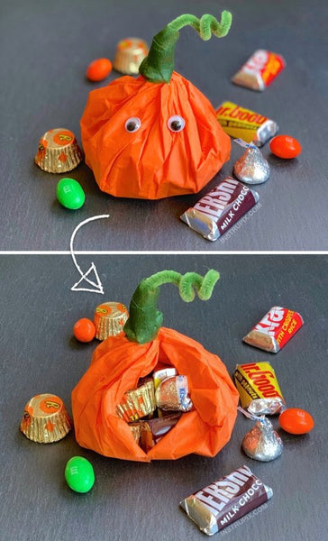 pumpkin thanksgiving goodie bag for kids