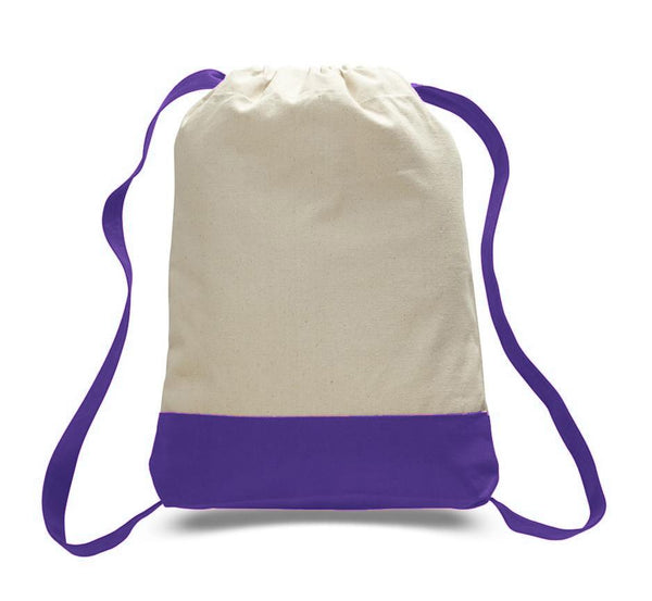 Two-Tone-White-Purple-Drawstring-Backpack