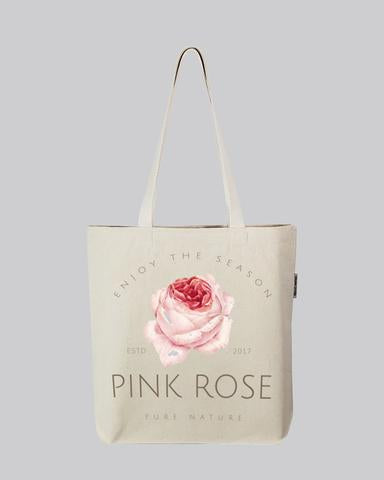 June Birth Flower Canvas Tote Bag; Rose Tote Bag – Keenie Designs