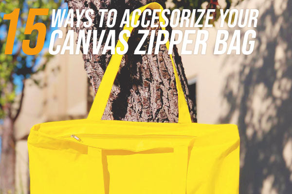 ways to accessorize your canvas zipper bag