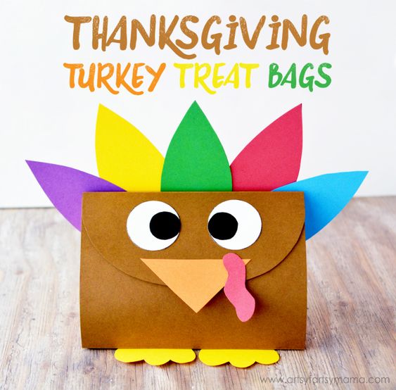 turkey thanksgiving goodie bag for kids