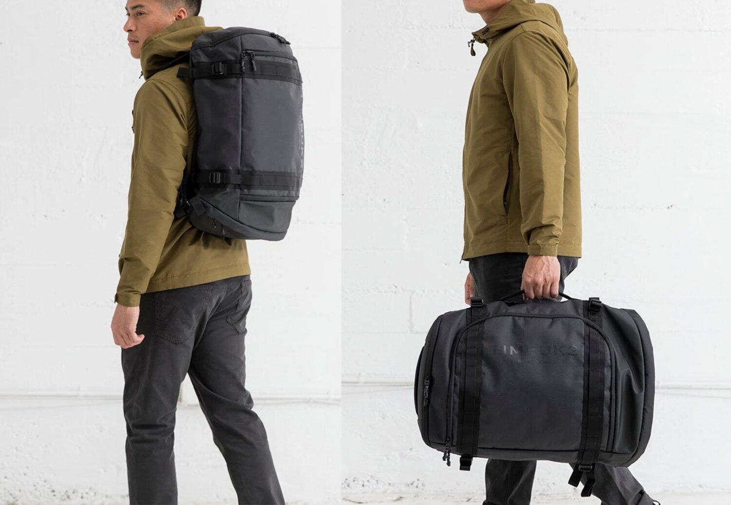 HENRY BEGUELIN Desert Gray Green Leather Military Duffle Shoulder Bag –  Gift of Garb