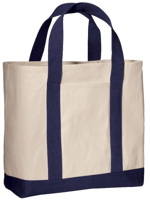 Economical Heavy Cotton Two Tone Shopping TOTE BAG