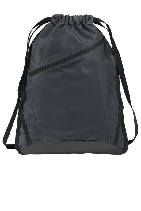 48 Wholesale Drawstring Cinch Backpacks With Zipper Pocket In