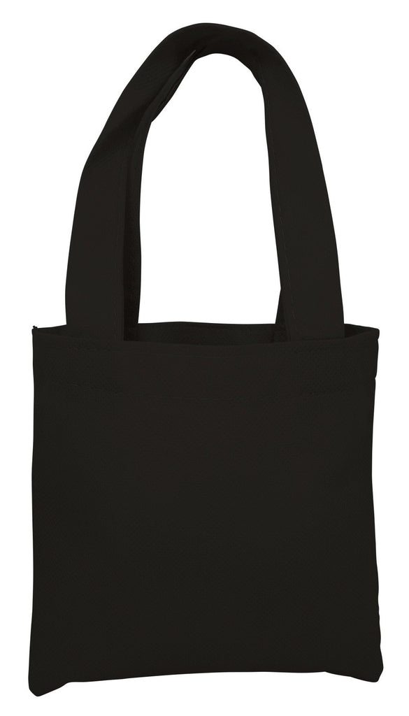 black mini tote bag