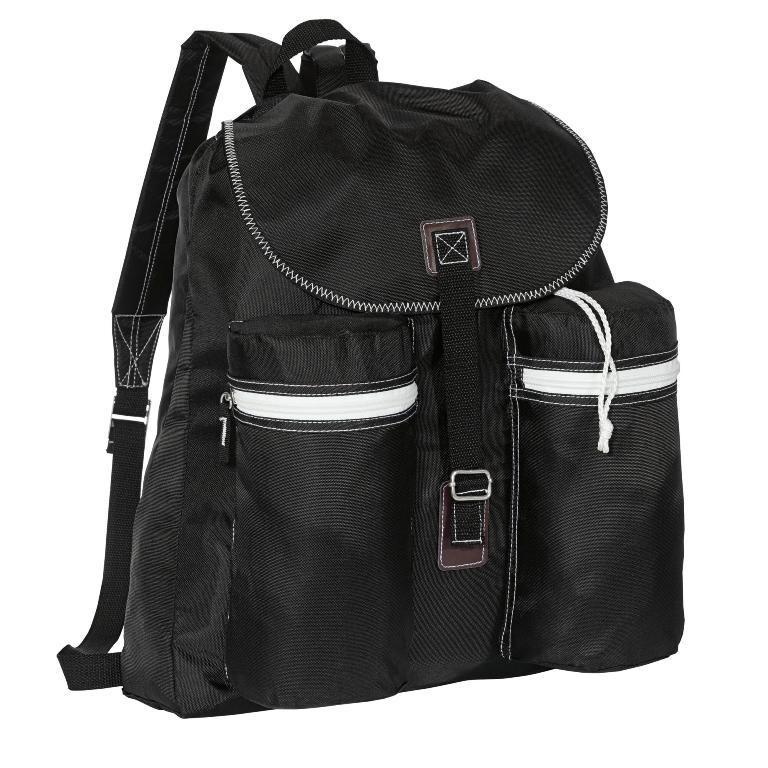 Spacious Rucksack Backpack With Two Exterior Pockets