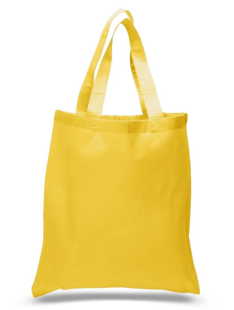 yellow canvas tote bag