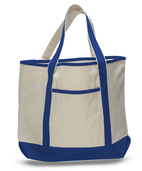 Azuca Canvas Bags Heavy Duty 12 oz with Bottom Gusset Grocery Beach  Shopping Bag 17x14x4 Inches (Dark Blue - 12 Pack) : Home & Kitchen 