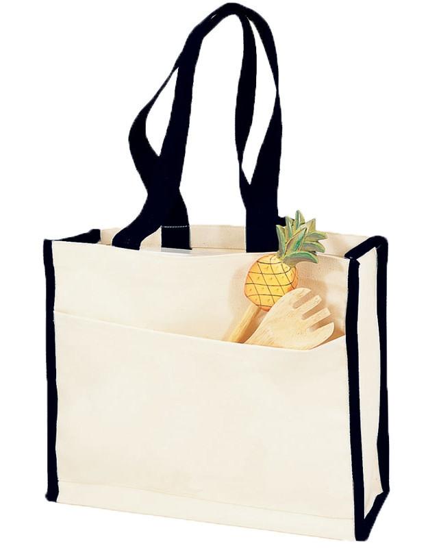 Heavy Canvas TOTE BAG with Colo