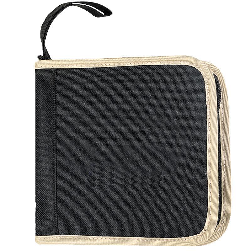 Durable Two-Tone Polyester 24 CDs Holder