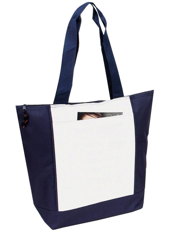 Polyester Deluxe Zipper TOTE BAG