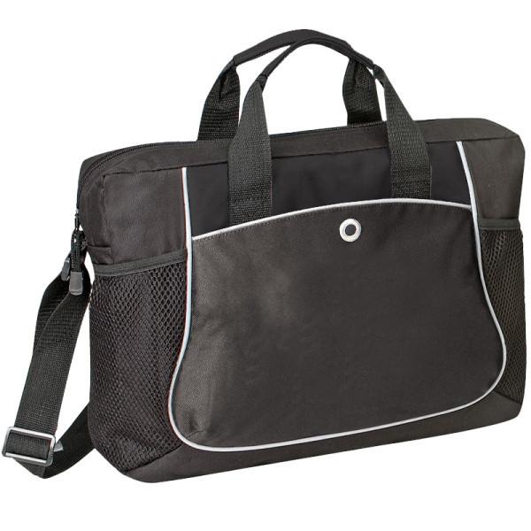 Polyester Deluxe Briefcase with Heavy Vinyl Backing