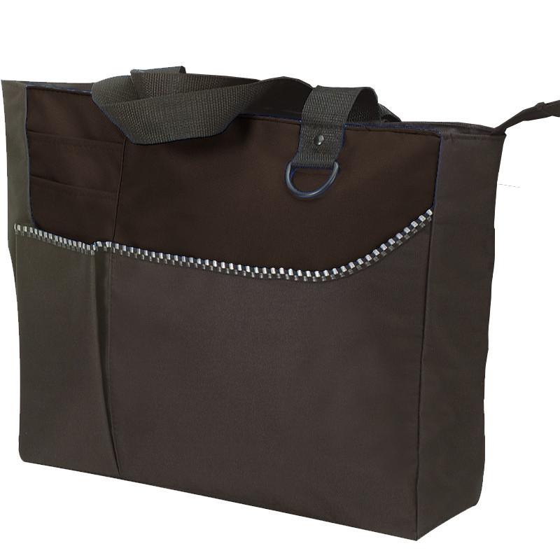 Multi-Pocket Polyester Tote BAGS with Zipper