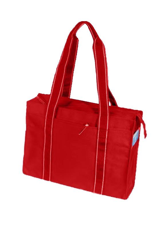 Luxory Poly TOTE BAGs with Front and Side Pockets