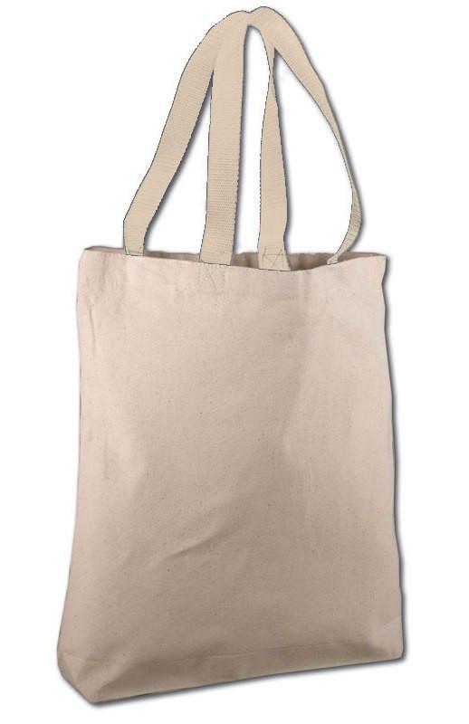 Cotton Canvas Tote Bags with Contrast HANDLEs