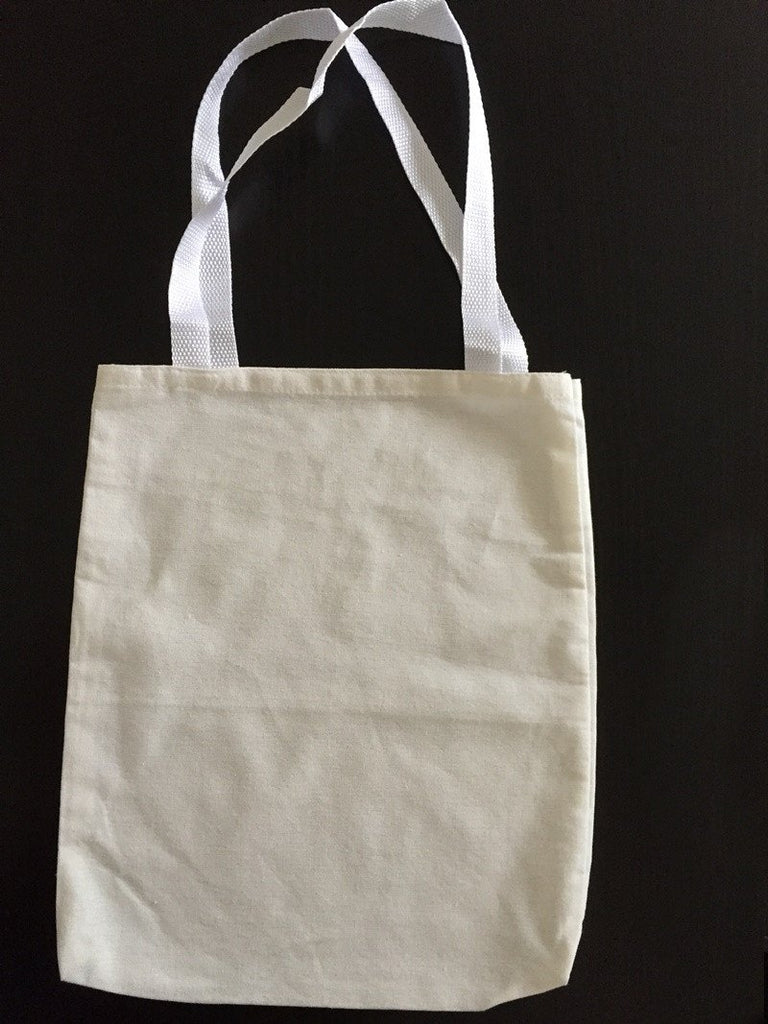 Small Canvas Tote Bag / Book Bag, Small cotton gift bag