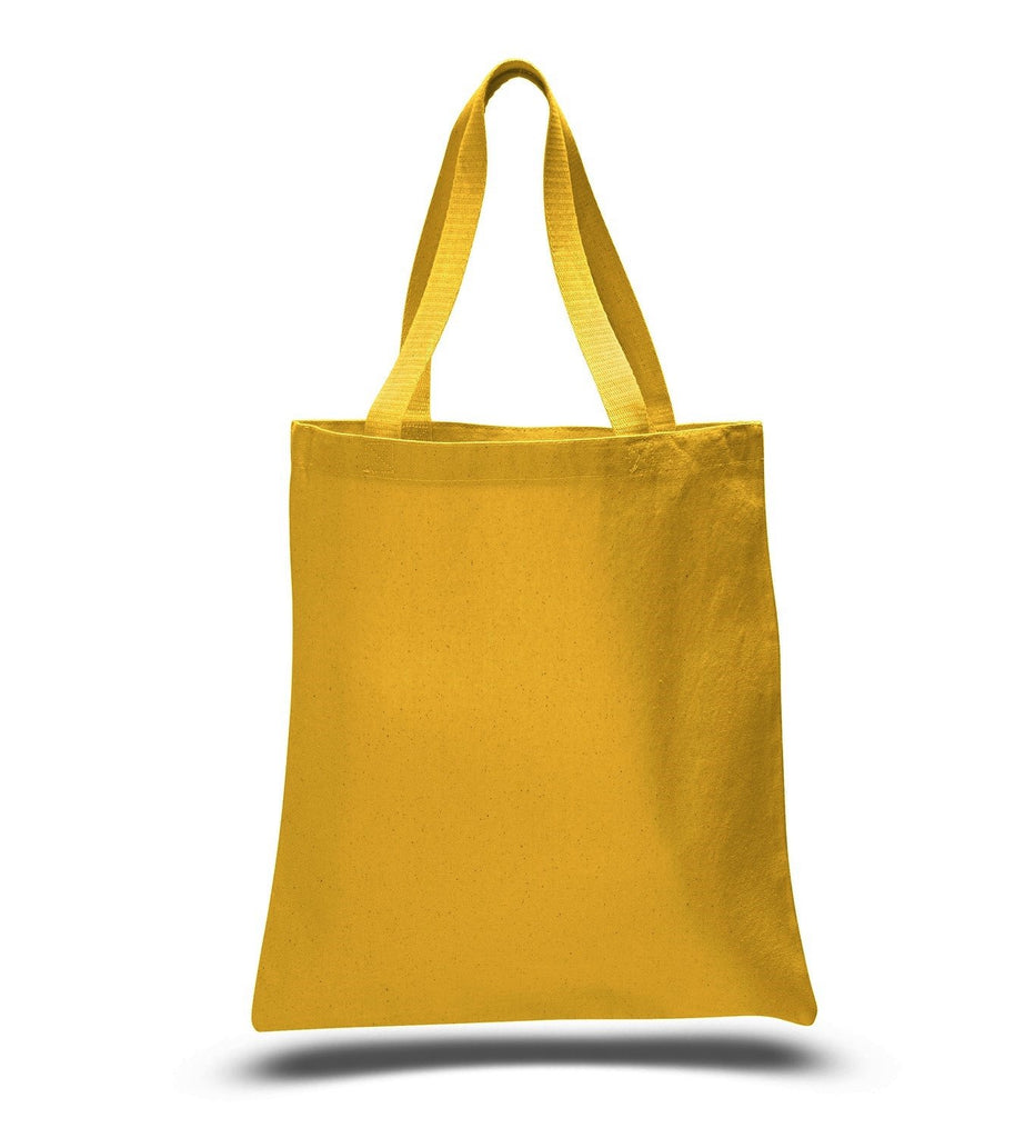 gold canvas tote bag