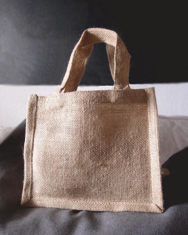 mini jute tote bags