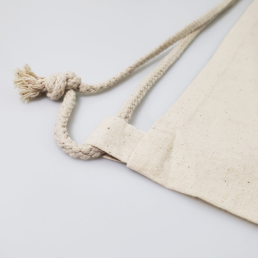 cotton canvas drawstring bags