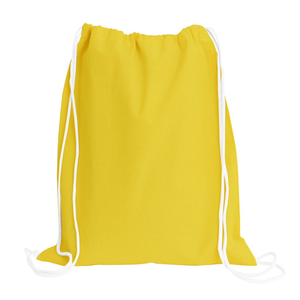 yellow drawstring bags