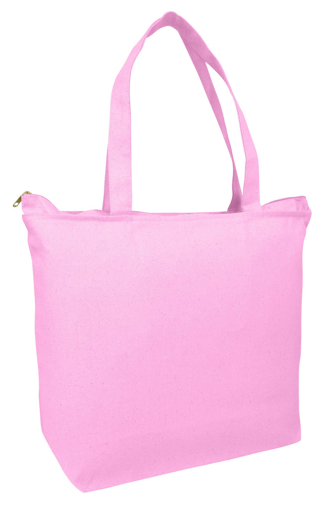 Canvas Tote Bags With Zipper Heavy Canvas Zippered Tote Bag 