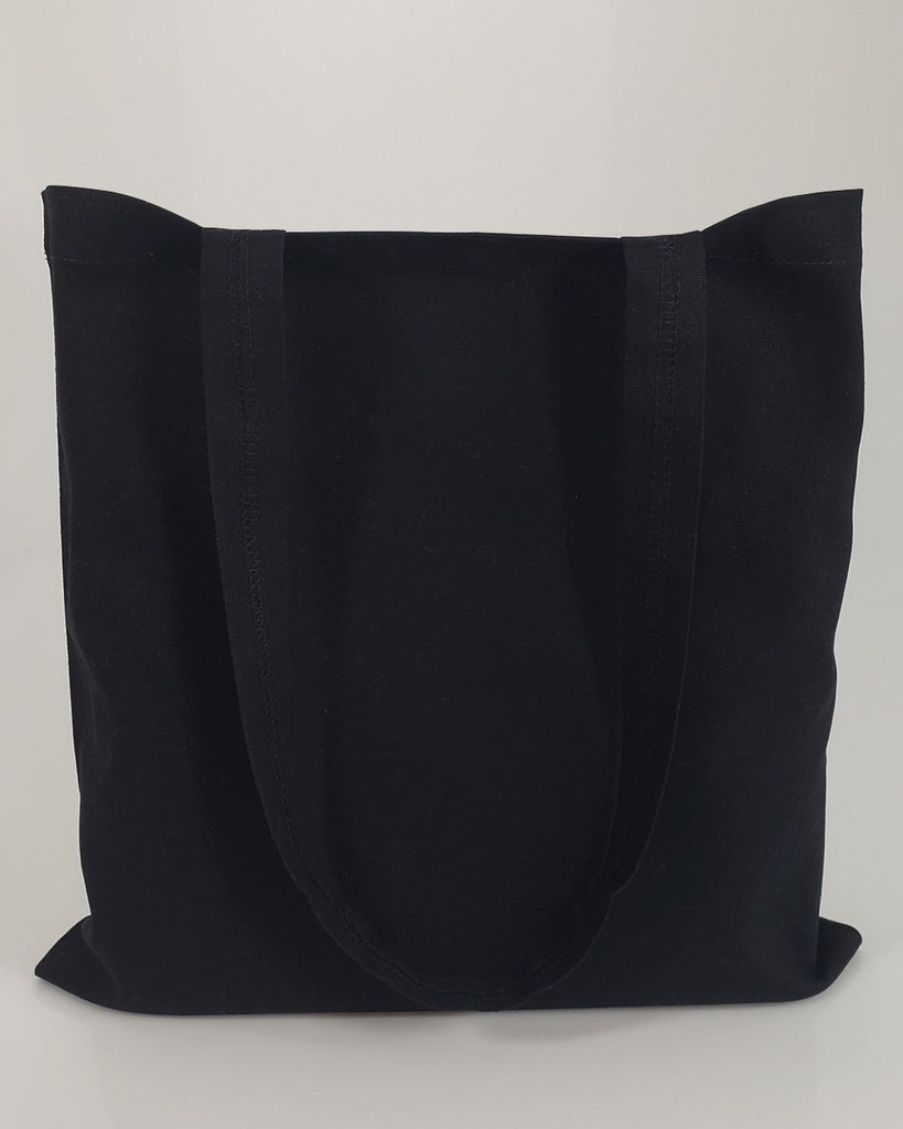Black Color Customized Eco-Friendly Canvas Convention Tote Bags - Logo