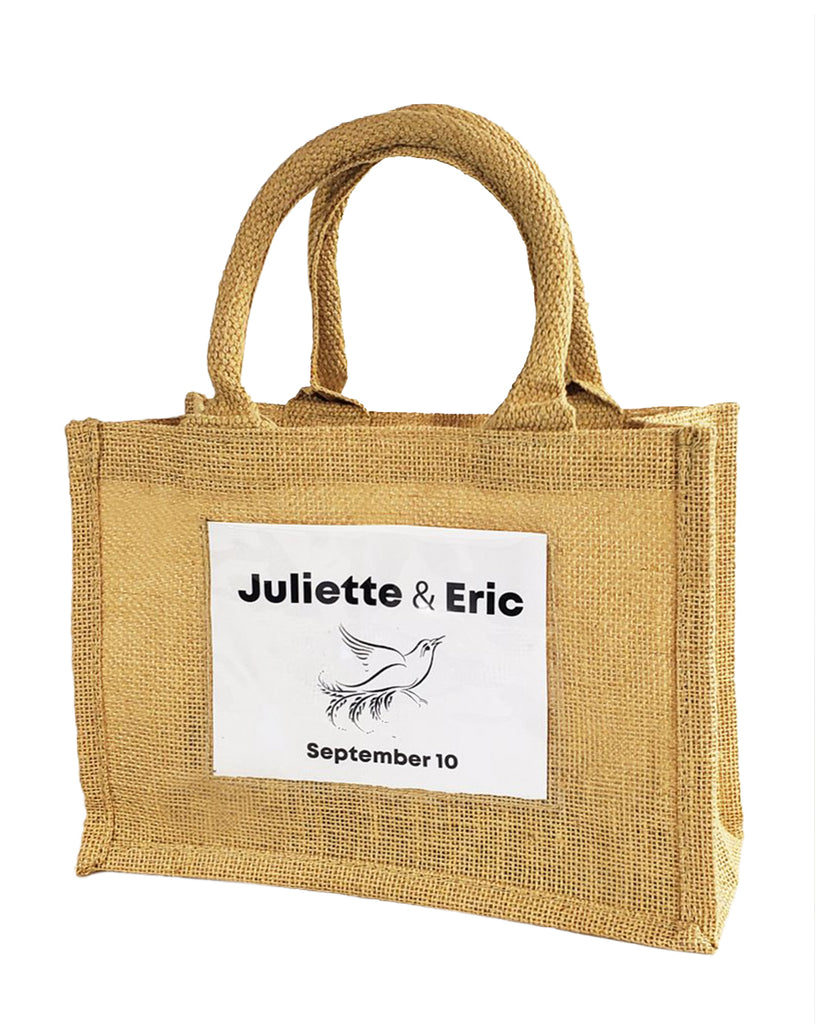 mini jute tote bags