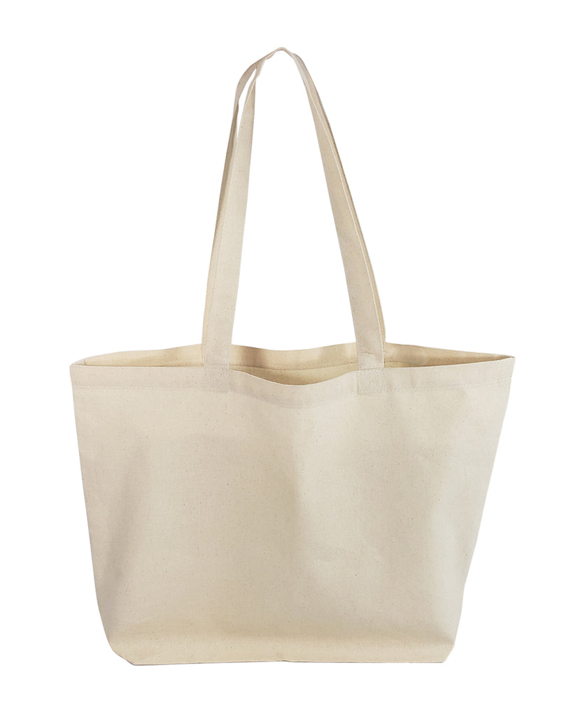 120 ct Large Size Light Canvas Wholesale Tote Bag with Long Handles