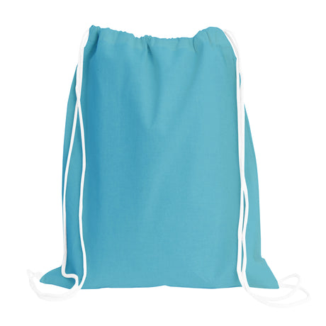 Plain Cotton Drawstring Backpack - 100 Count - State Line Bag Company