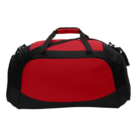 Collapsible sport and travel duffle bag. Colour: red