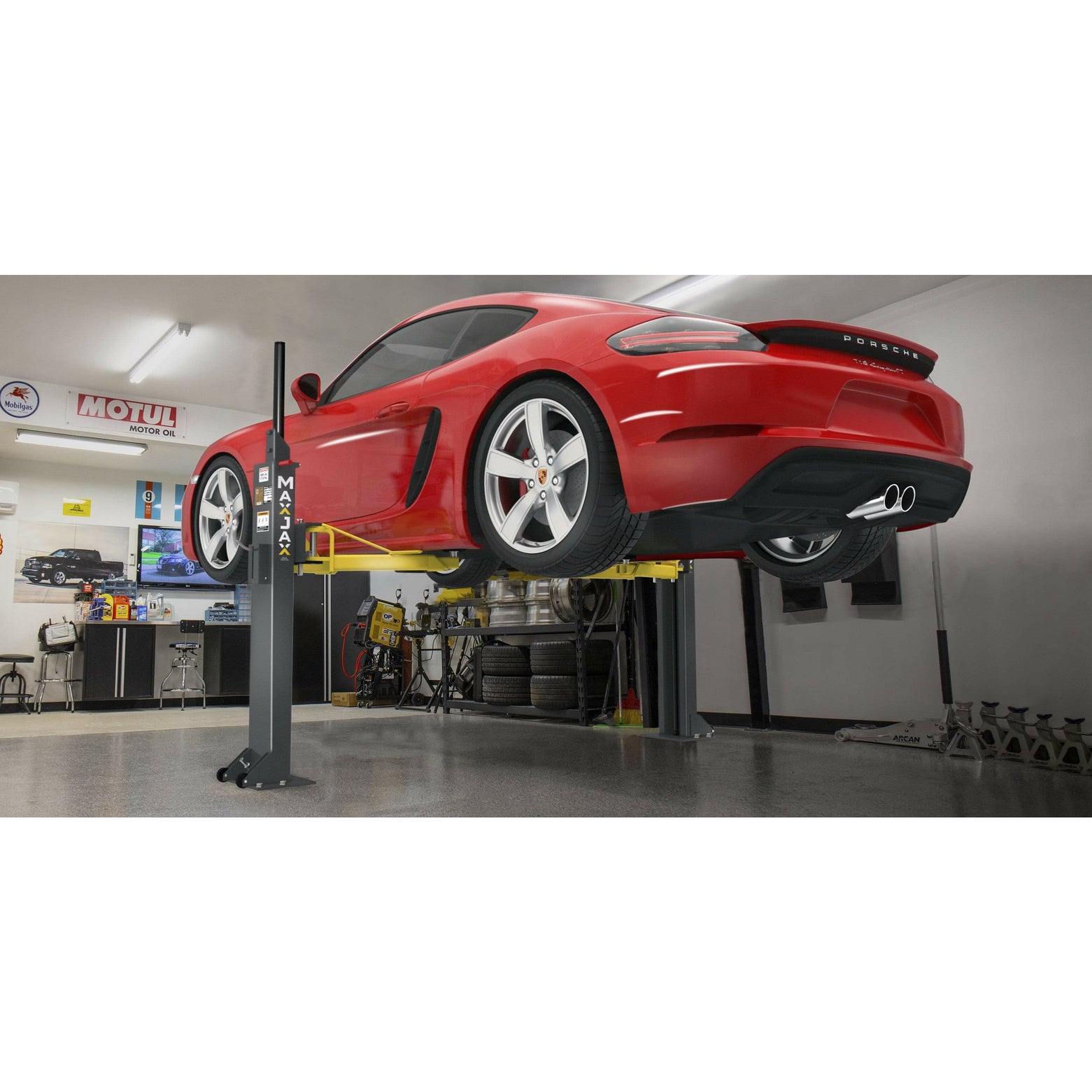 Buy MaxJax M6K Portable TwoPost Garage Car Lift 6,000 Lb Capacity