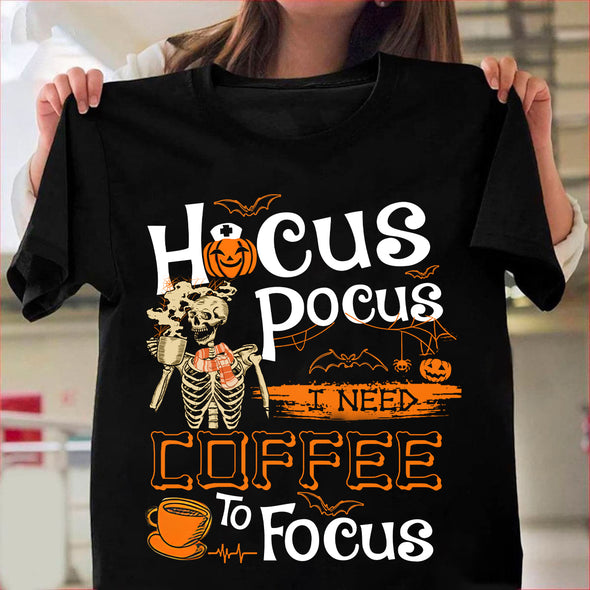 I Need Coffee To Focus Classic T-Shirt - pp