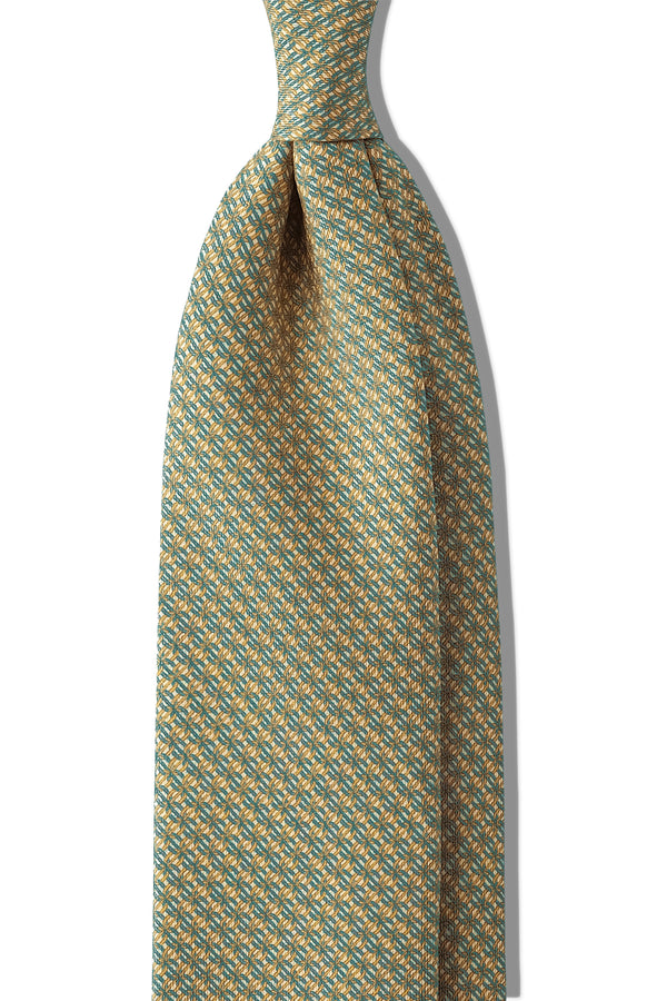 Italian Printed Sky Blue Chain Silk Tie – Wilmok