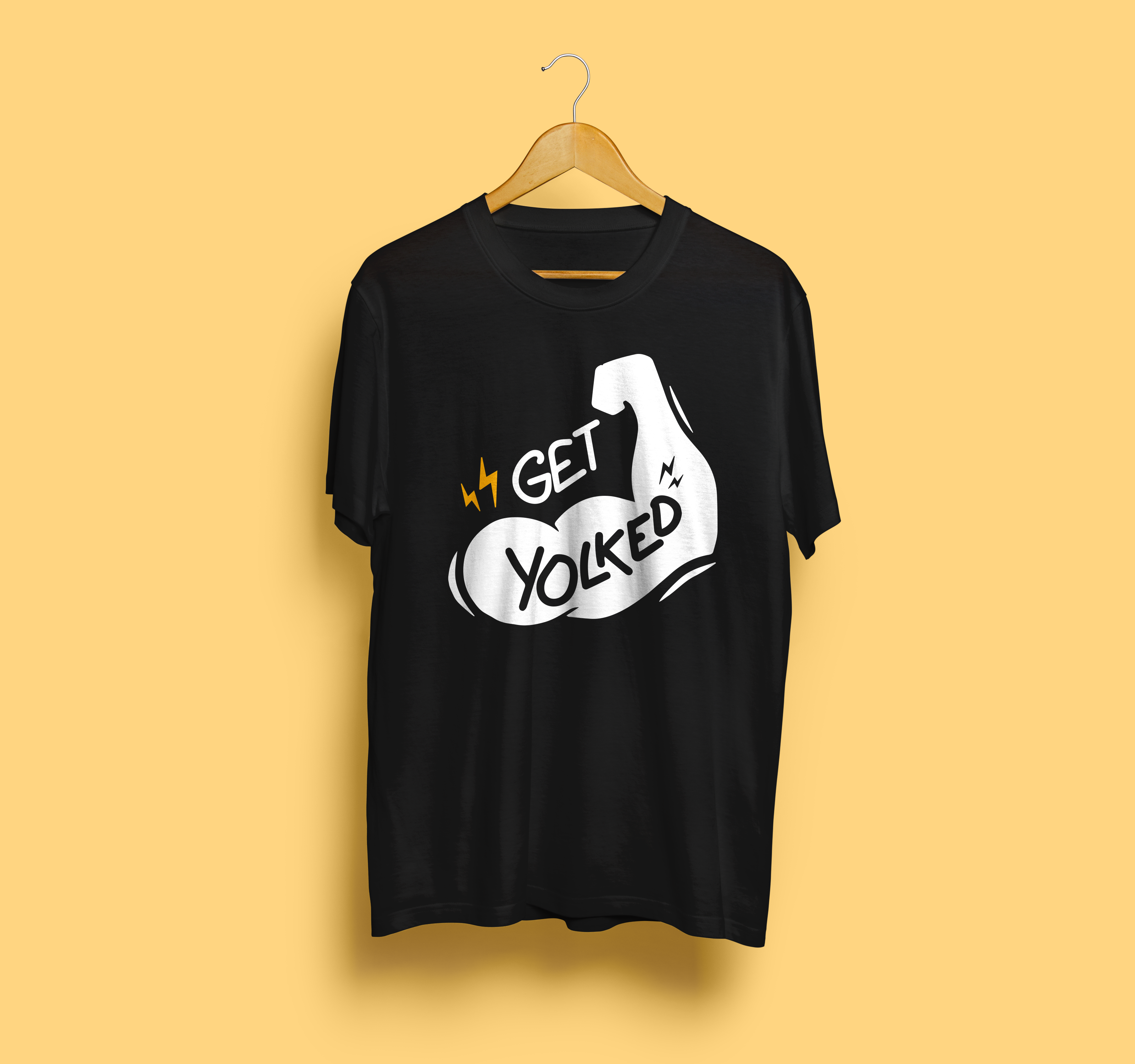 Get Yolked Arm Emoji T-Shirt - YOLKED product image