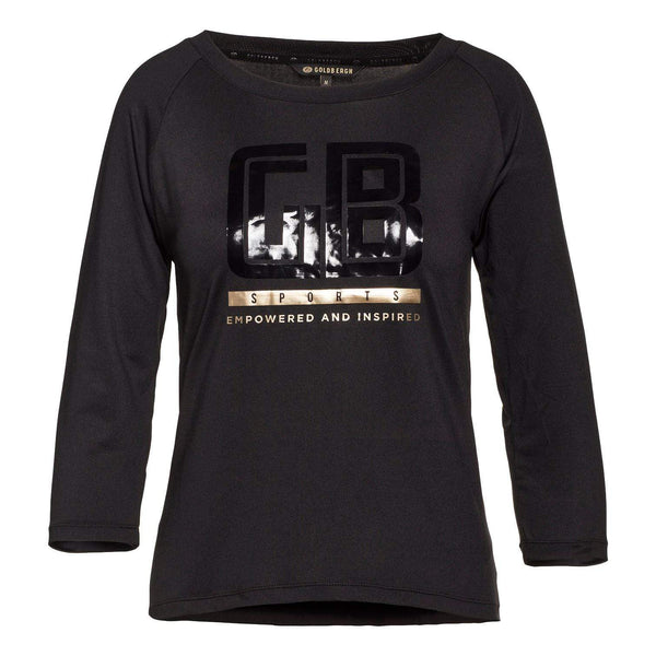 GOLDBERGH SP SHIRT T-shirt Daphne 3/4 mouw Zwart