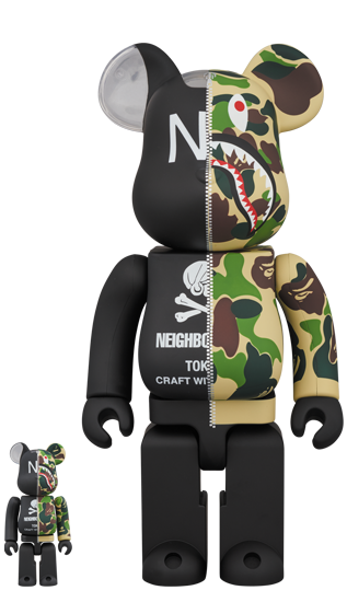 BE@RBRICK × BAPE(R) × NEIGHBORHOOD(R) 100% & 400% Limited (Pre-Order)