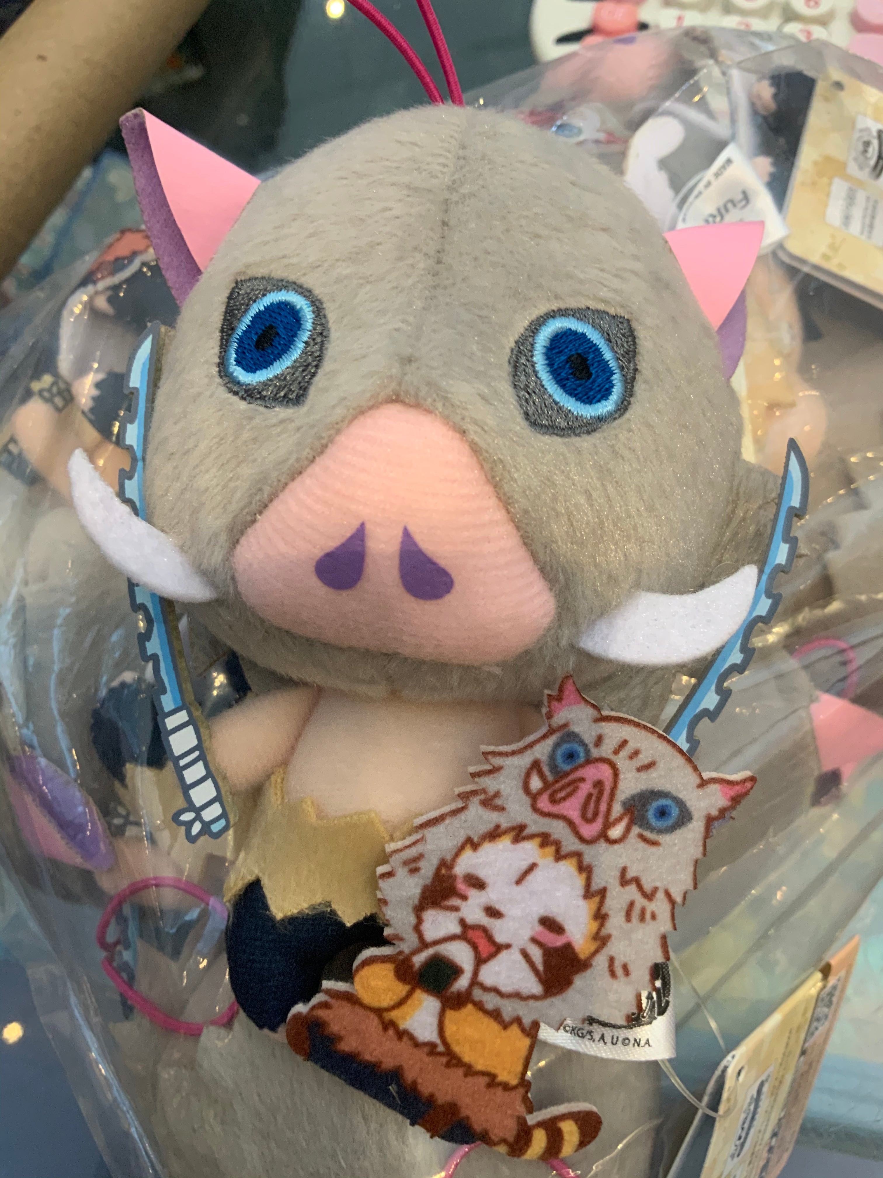 Kimetsu No Yaiba Demon Slayer X Rasca Inosuke Hashibira Small Plush Ke Gacha Hobbies