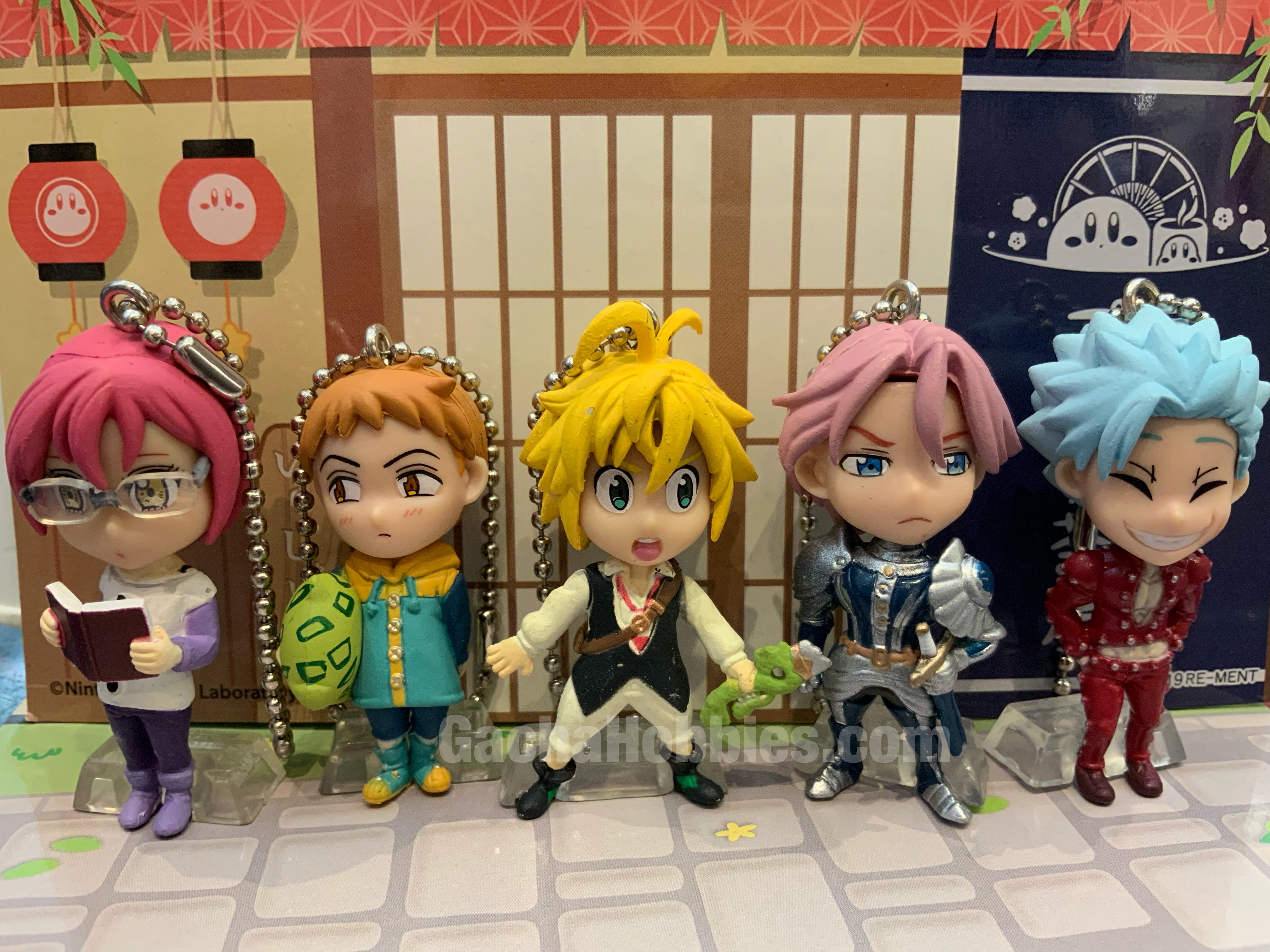 The Seven Deadly Sins Character Keychain Set In Stock Gacha Hobbies