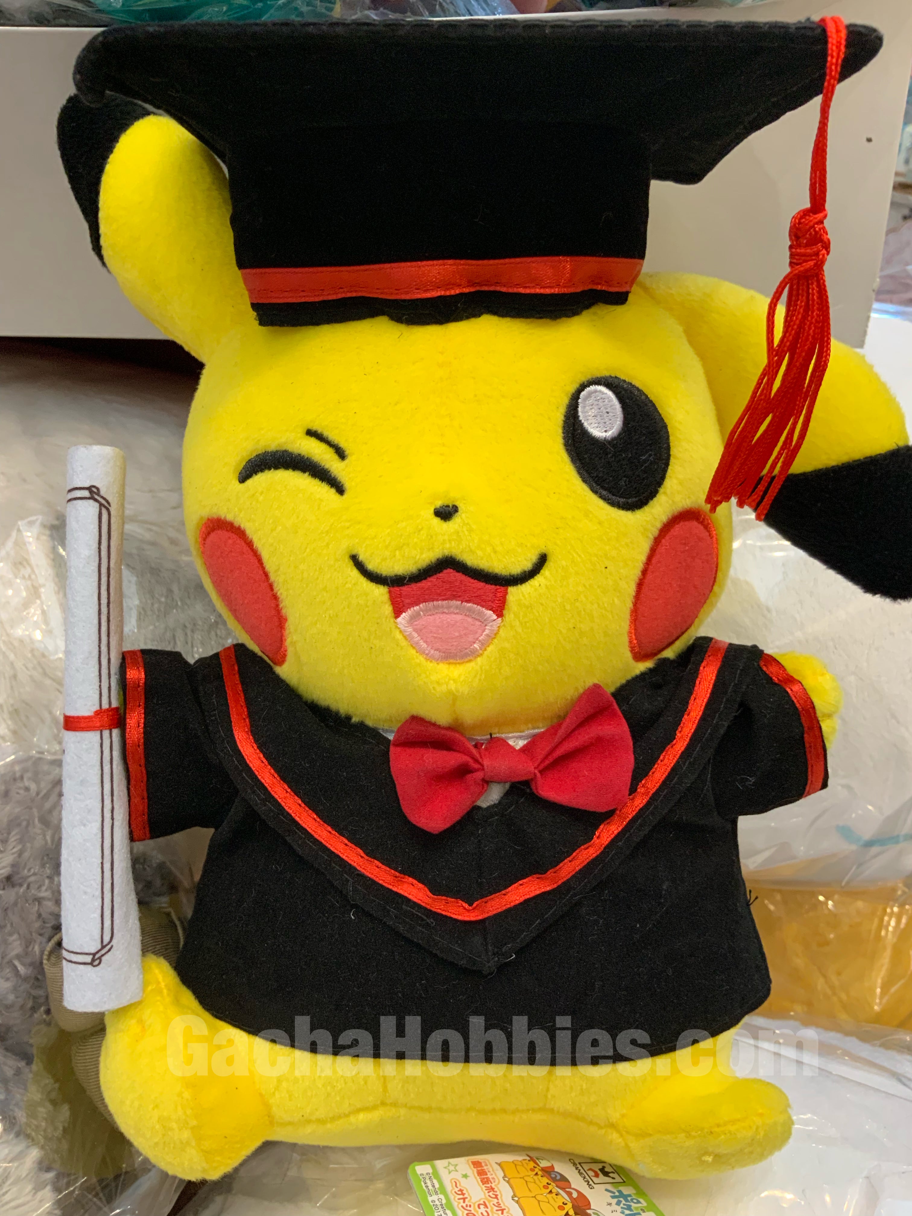 pikachu graduation plush