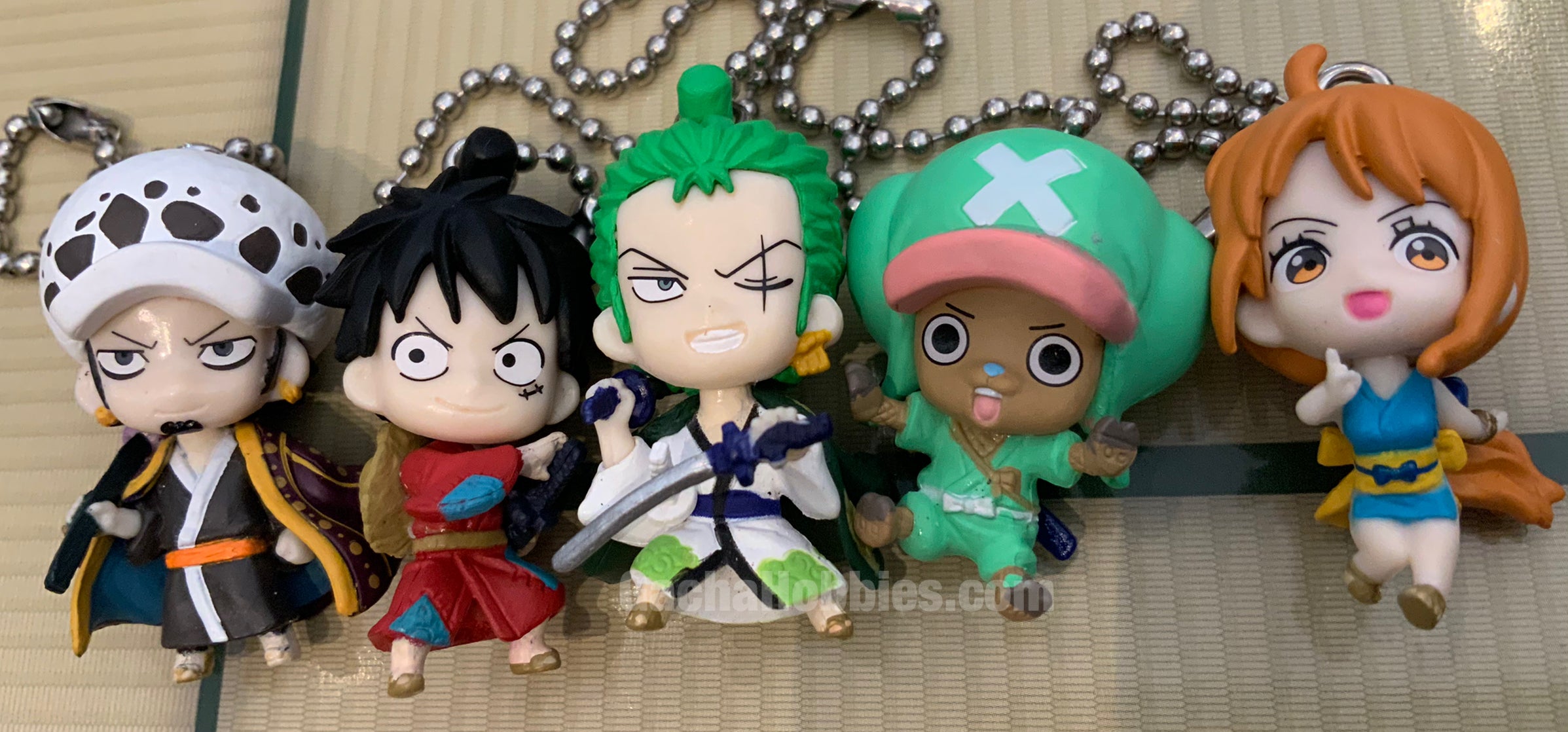 One Piece Wano Country Mini Figure Keychain 5 Pieces Set In Stock Gacha Hobbies