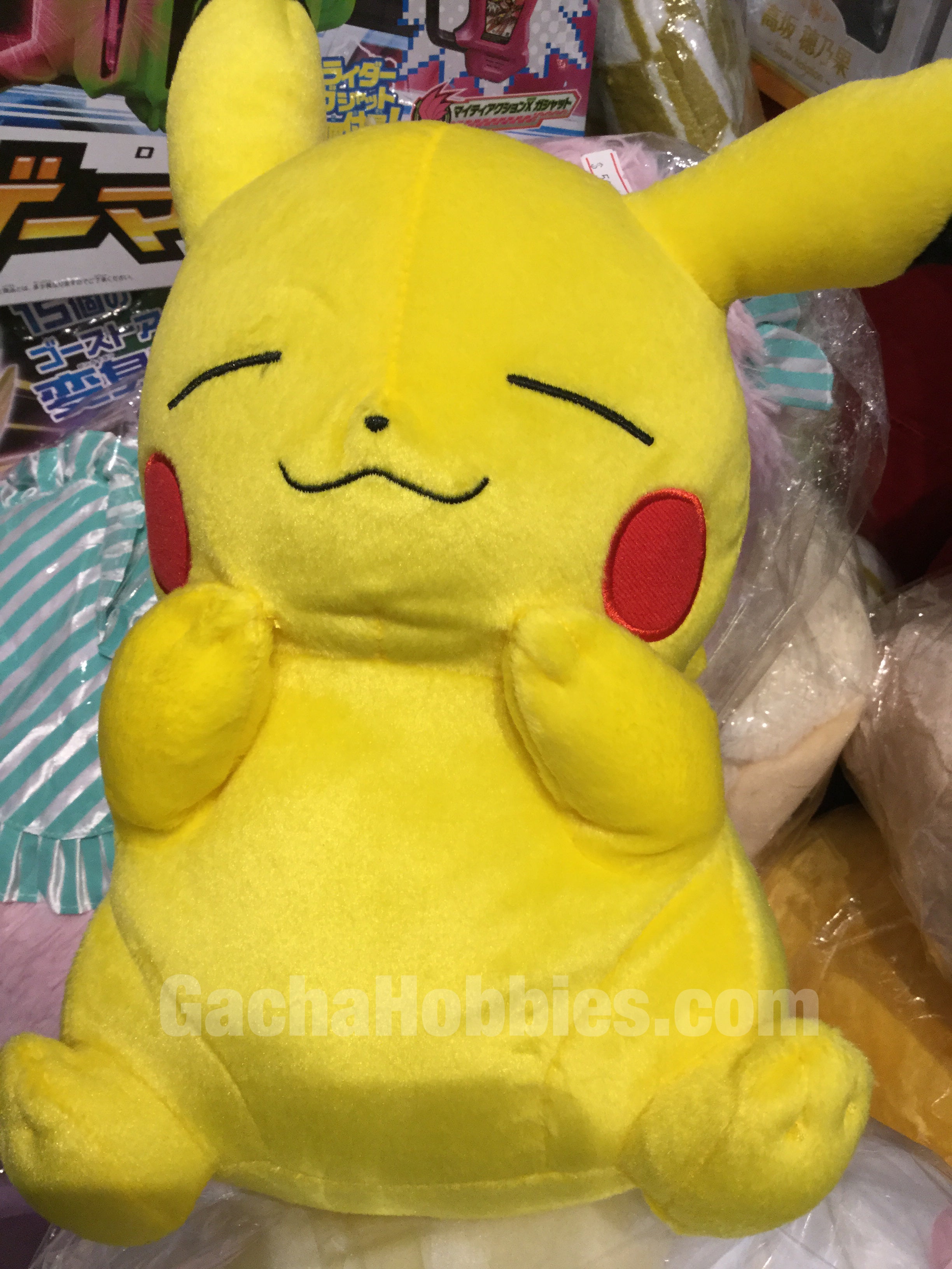 sleepy pikachu plush